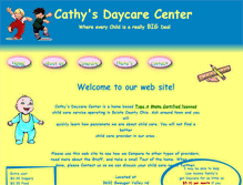 Tablet Screenshot of cathysdaycarecenter.com